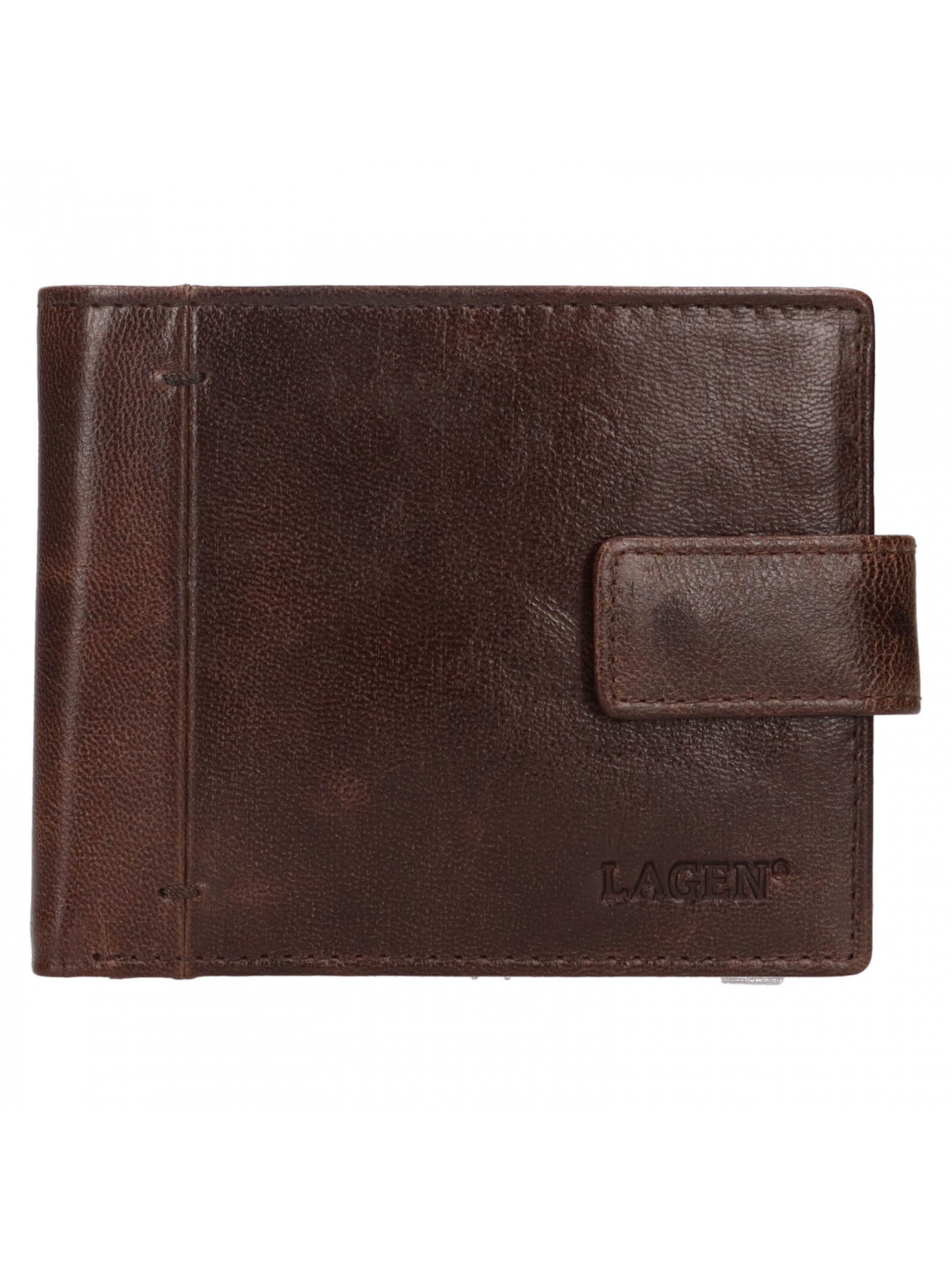 Pánská kožená peněženka Lagen Falko – hnědá